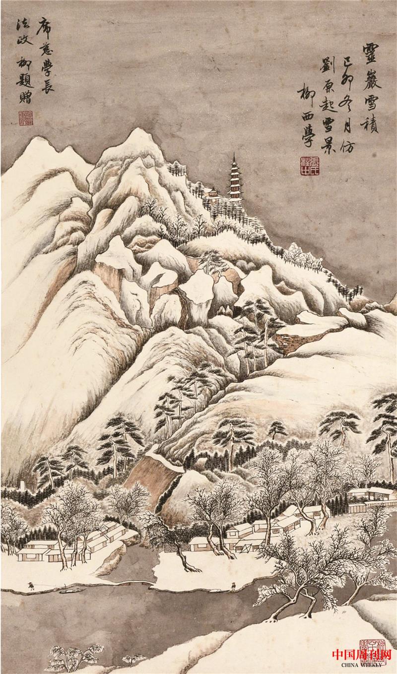 圖4，張庭濟(jì)書畫（靈巖雪積）.jpg